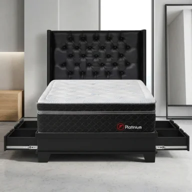 DORMITORIO CON CAJONES FORLI PLATINIUM 2 PLAZAS - 1