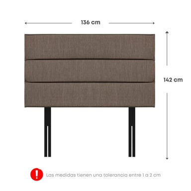 JUEGO DE DORMITORIO CON CAJONES + VELADORES FORLI BOREAL 2 PLAZAS - 11