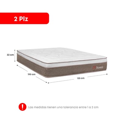 JUEGO DE DORMITORIO CON CAJONES + VELADORES FORLI BOREAL 2 PLAZAS - 9