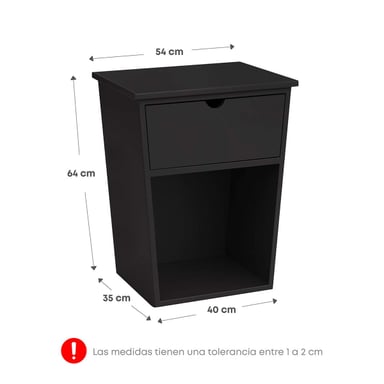 JUEGO DE DORMITORIO CON CAJONES + VELADORES FORLI BOREAL 2 PLAZAS - 10