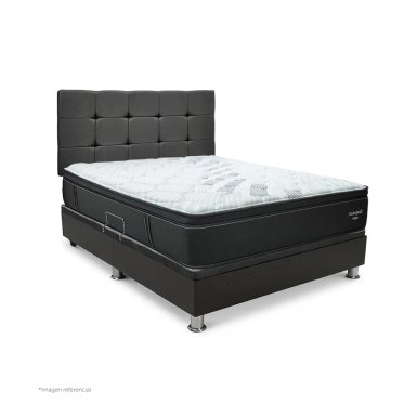 DORMITORIO BOXET DRIMER CROMOPEDIC 2 PLAZAS GRIS - 1