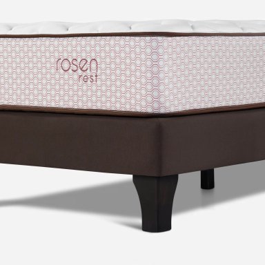 DORMITORIO EUROPEO ROSEN REST 1.5 PLAZAS ISSEY MOCCA + 1 ALMOHADA ESENCIAL - 3