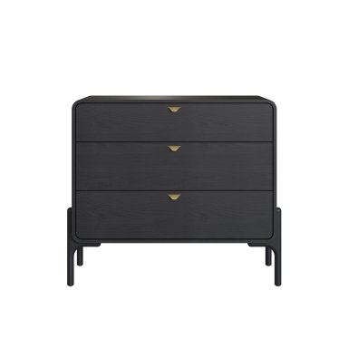 CÓMODA MAISON LINETTSELECT 3 CAJONES NEGRO - 2