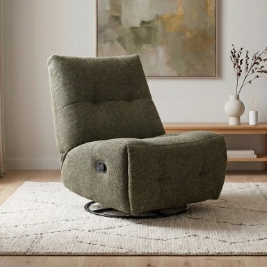 RECLINABLE RIPLEY HOME CARLOS BASE GIRATORIA VERDE - 1