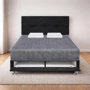 DORMITORIO SABANERA FORLI ACQUA 2 PLAZAS GRIS + ALMOHADAS - 2