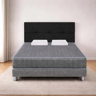 DORMITORIO FORLI ACQUA 2 PLAZAS GRIS + ALMOHADAS - 2