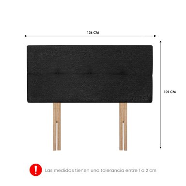 DORMITORIO FORLI ACQUA 2 PLAZAS GRIS + ALMOHADAS - 9