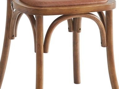 SET X2 SILLAS DE COMEDOR RIPLEY HOME IRONBRIDGE CARAMELO - 6