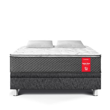 CAMA BOXET PARAISO SUPER STAR QUEEN CHARCOAL - 2