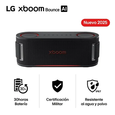 PARLANTE LG XBOOM BOUNCE 40W PORTÁTIL 30 H BATERÍA CERTIFICACIÓN MILITAR IP67 (2025) - 1