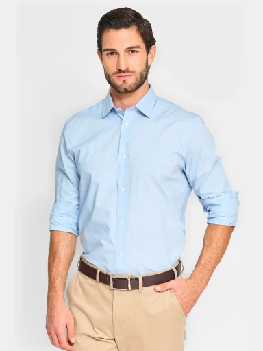 CAMISA MANGA LARGA ALGODÓN HOMBRE CACHAREL - 1