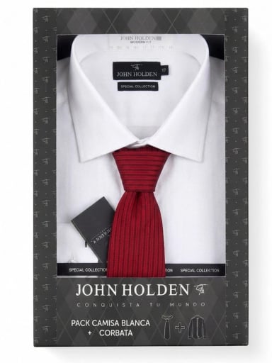 PACK CAMISA + CORBATA HOMBRE JOHN HOLDEN - 1