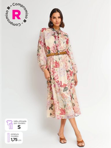 VESTIDO LARGO MUJER CACHAREL CLAMUR - 1
