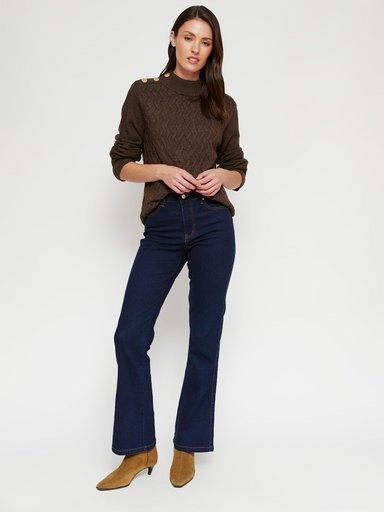 SWEATER MANGA LARGA MUJER CACHAREL TRENZA - 4