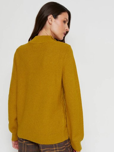 SWEATER MANGA LARGA MUJER CACHAREL TRENZA - 2