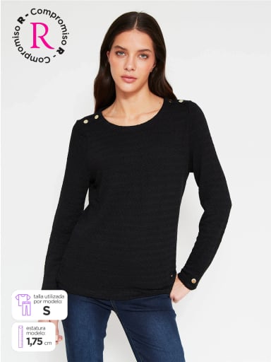 POLO MANGA LARGA MUJER CACHAREL CARI - 1
