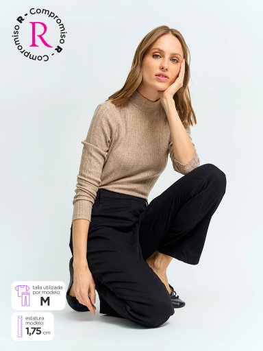 PANTALÓN REGULAR MUJER AZIZ DEGGING - 1