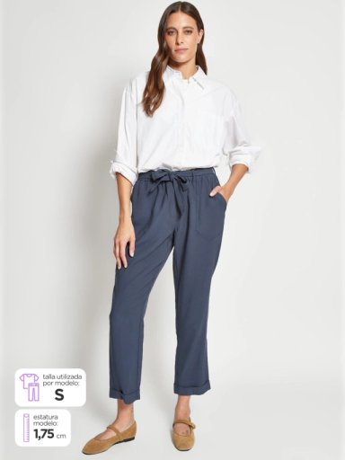 PANTALÓN REGULAR MUJER AZIZ BENICIO - 1