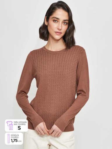 SWEATER MUJER AZIZ BRAID - 1