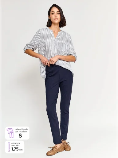 PANTALÓN REGULAR MUJER AZIZ TIPO CALZA - 1