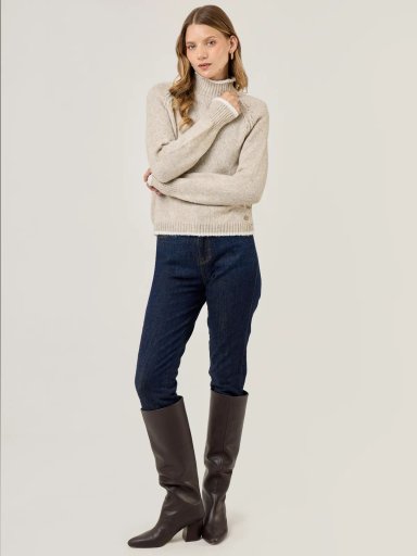 SWEATER MANGA LARGA MUJER NAVIGATA FLO - 5