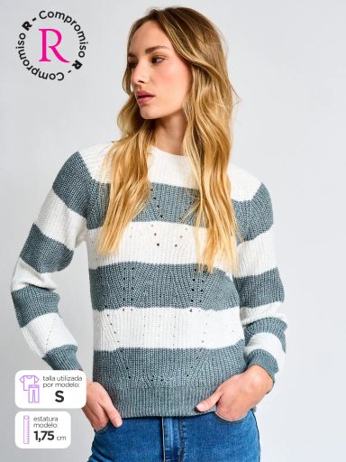 SWEATER MANGA LARGA MUJER NAVIGATA EUGENIA - 1
