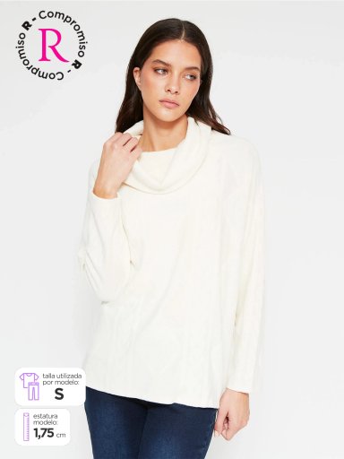 POLO MANGA LARGA MUJER AZIZ JACARD - 1