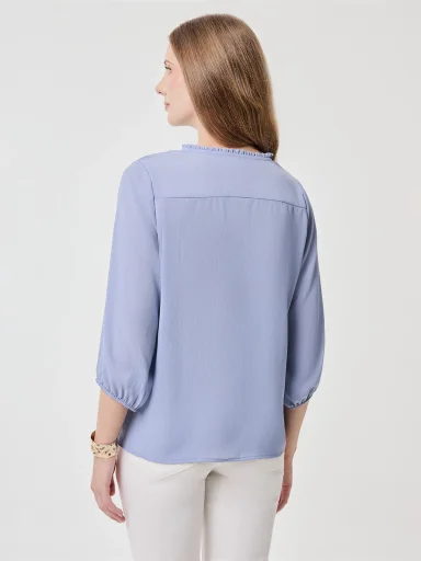 BLUSA MANGA LARGA MUJER AZIZ CLÁSICO - 2
