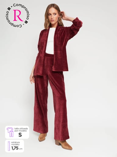 PANTALÓN REGULAR MUJER AZIZ ANCHO - 1