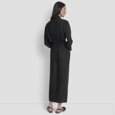 VESTIDO LARGO MUJER DKNY NEGRO - 2