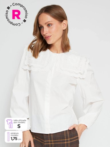 BLUSA MANGA LARGA MUJER MARQUIS ORQUIDEA - 1