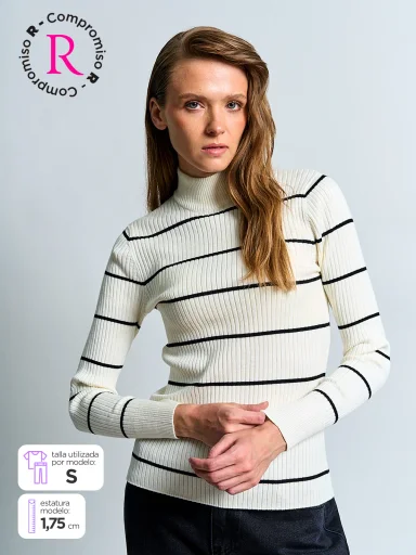 SWEATER MUJER MARQUIS MOCK - 1