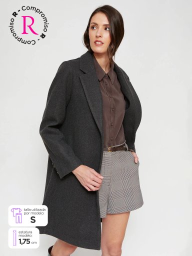 ABRIGO MUJER MARQUIS LARGO BÁSICO - 1