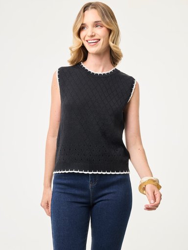 SWEATER MUJER MARQUIS TEJIDO RAYA - 1