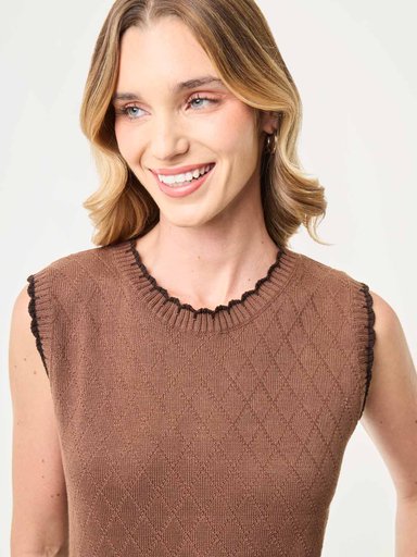 SWEATER MUJER MARQUIS TEJIDO RAYA - 4