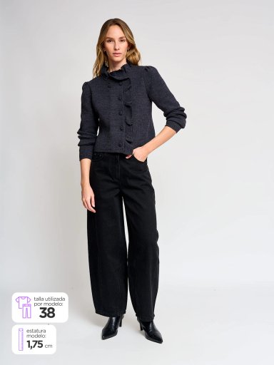 JEANS ALGODÓN REGULAR MUJER MARQUIS GLOBO - 1