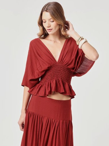 BLUSA MANGA CORTA MUJER MARQUIS SET - 1