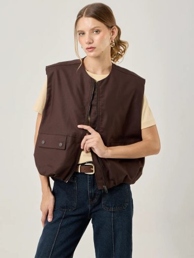 CHALECO MUJER MARQUIS CORTA BOMBER - 1