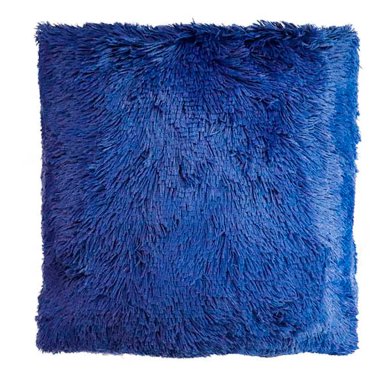 COJÍN RIPLEY HOME PELUDO CLASSIC 45 X 45 CM AZUL - 1