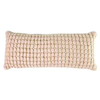 COJÍN RIPLEY HOME VELVET PANAL 70 X 30 CM MARFIL IVORY - 1