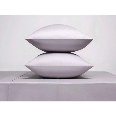 SET SÁBANAS MAISON LINETT BEDDING PERCALE 1.5 PLAZAS 400 HILOS ALGODÓN GRIS COLOR ENTERO - 1