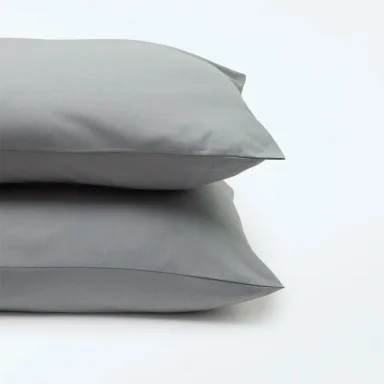 FUNDA DE ALMOHADA RIPLEY HOME ALGODÓN 144 HILOS GRIS 50X90 CM - 2