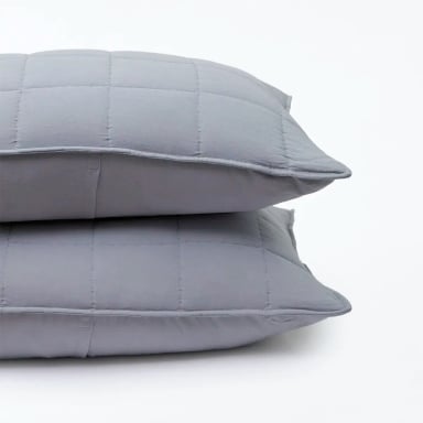 FUNDA DE ALMOHADA RIPLEY HOME LISO GRIS 50X90 CM - 2