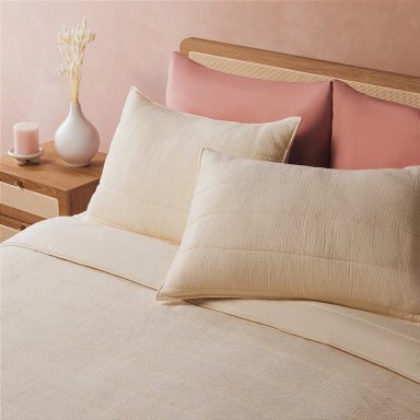 CUBRECAMA MAISON LINETT WHITE STITCHING 2PL - 2