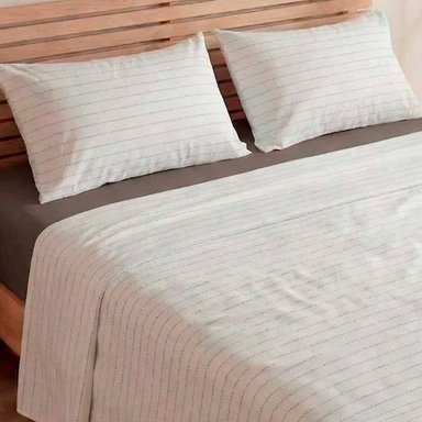 SET SÁBANAS RIPLEY HOME KING 100% ALGODÓN 180 HILOS PESPUNTE BLACK - 2