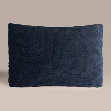 FUNDA DE ALMOHADA RIPLEY HOME EDREDÓN SHERPA GEO AZUL - 1