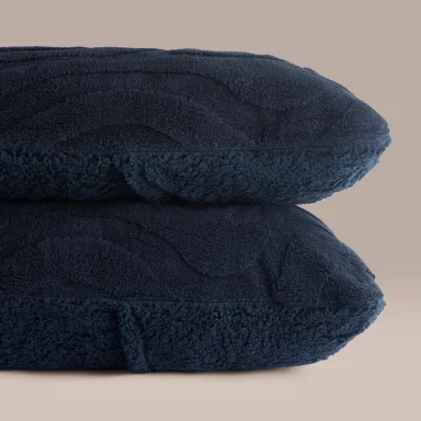 FUNDA DE ALMOHADA RIPLEY HOME EDREDÓN SHERPA GEO AZUL - 2