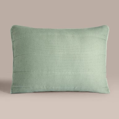 FUNDA DE ALMOHADA RIPLEY HOME 50X90 CUBRECAMA WAFFLE VERDE - 1