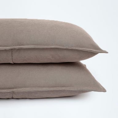FUNDA DE ALMOHADA RIPLEY HOME EDREDÓN CORDUROY TAUPE 50X90 - 2