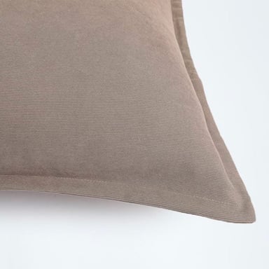 FUNDA DE ALMOHADA RIPLEY HOME EDREDÓN CORDUROY TAUPE 50X90 - 3